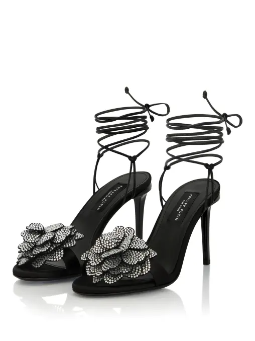 Босоножки текстильные PHILIPP PLEIN