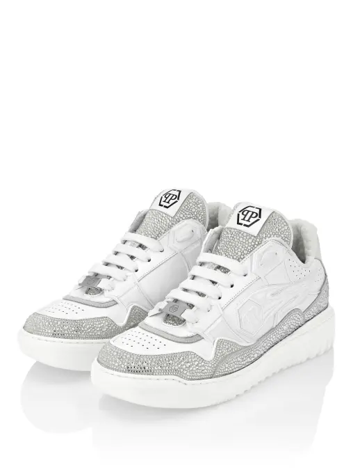 Кроссовки со стразами PHILIPP PLEIN