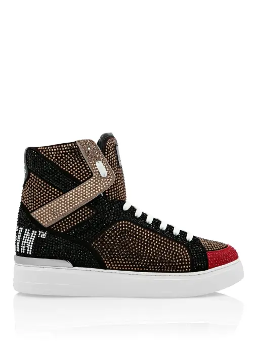 Кеды со стразами PHILIPP PLEIN