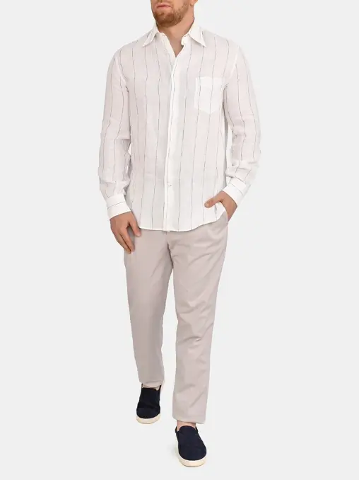 Рубашка льняная BRUNELLO CUCINELLI