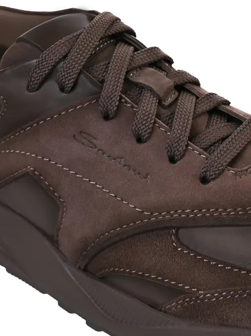 Кроссовки кожаные SANTONI