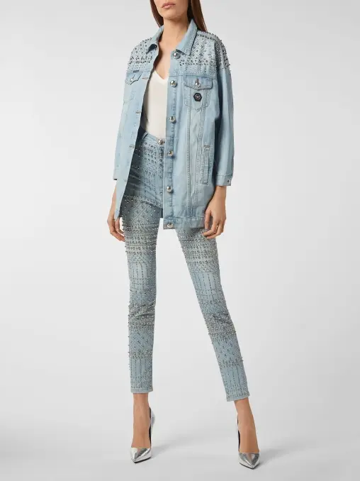 Джинсы хлопковые PHILIPP PLEIN