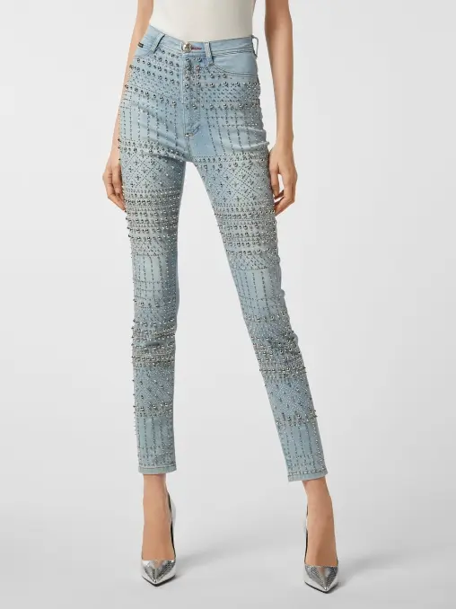 Джинсы хлопковые PHILIPP PLEIN