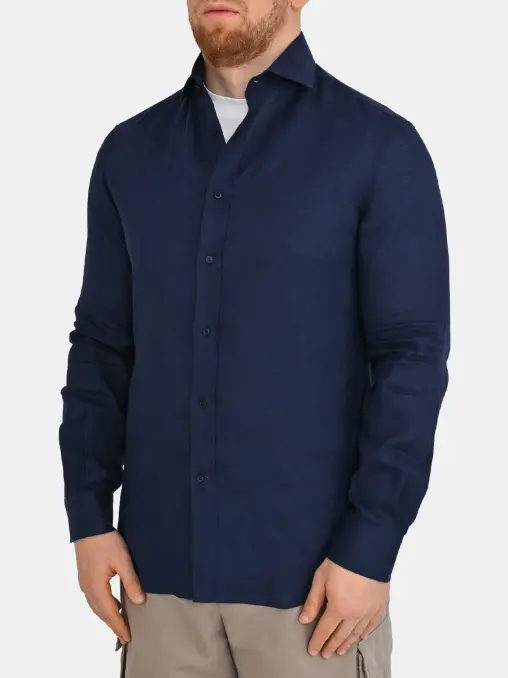 Рубашка льняная BRUNELLO CUCINELLI