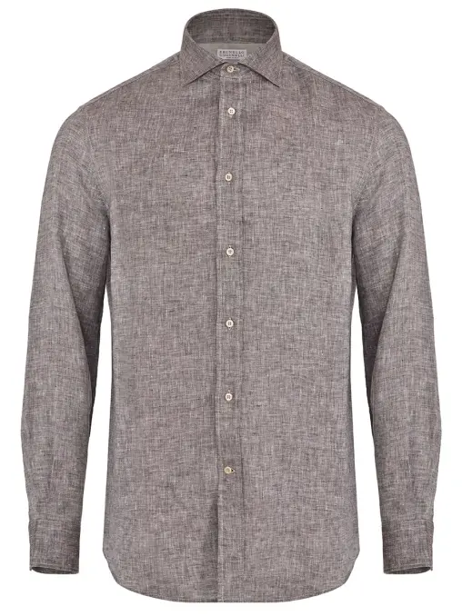 Рубашка льняная BRUNELLO CUCINELLI