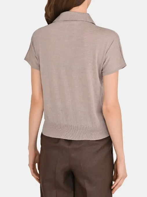 Поло шерстяное KITON