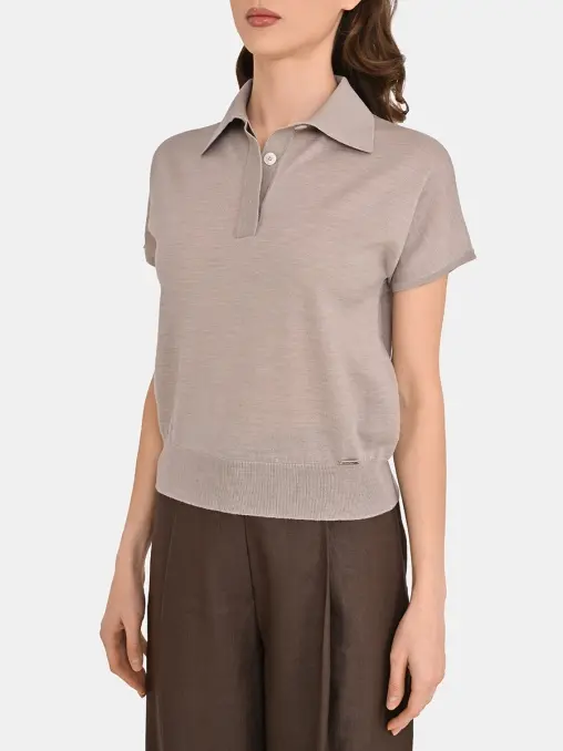 Поло шерстяное KITON
