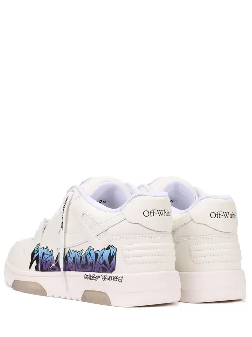 Кеды кожаные Out Of Office OFF-WHITE
