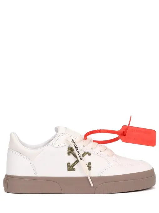 Кеды кожаные Vulcanized OFF-WHITE