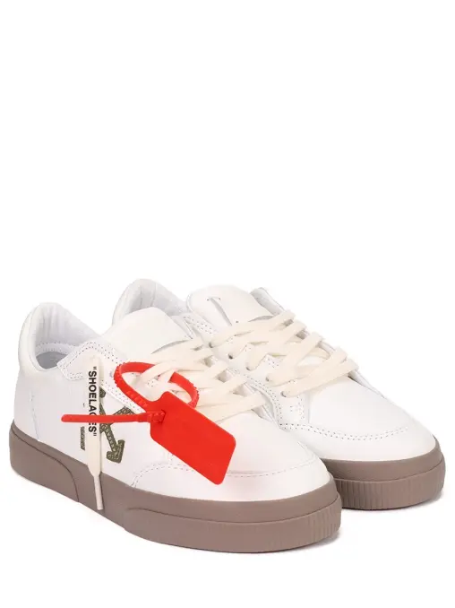 Кеды кожаные Vulcanized OFF-WHITE