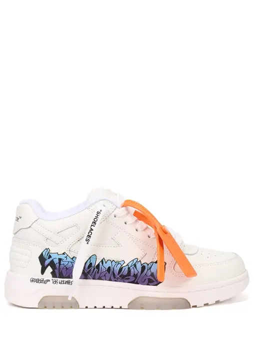 Кеды кожаные Out Of Office OFF-WHITE