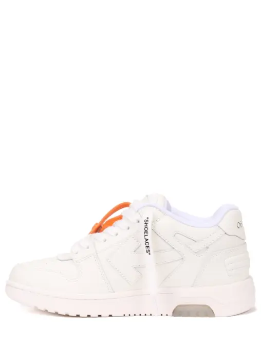 Кеды кожаные Out Of Office OFF-WHITE