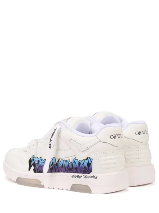 Кеды кожаные Out Of Office OFF-WHITE