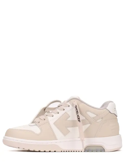 Кеды кожаные Out of office OFF-WHITE
