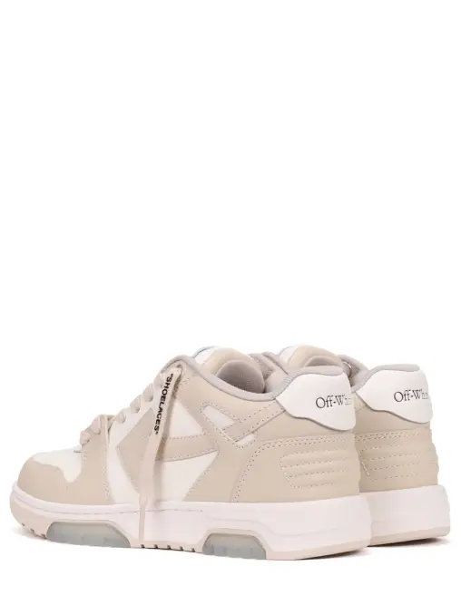 Кеды кожаные Out of office OFF-WHITE