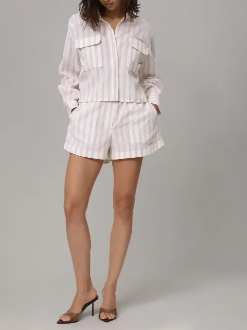 Рубашка из вискозы и хлопка OFF-WHITE