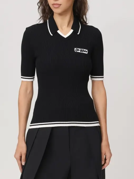 Поло из вискозы OFF-WHITE
