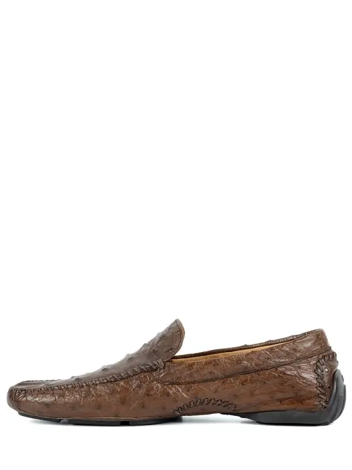 Мокасины из кожи страуса ZEGNA