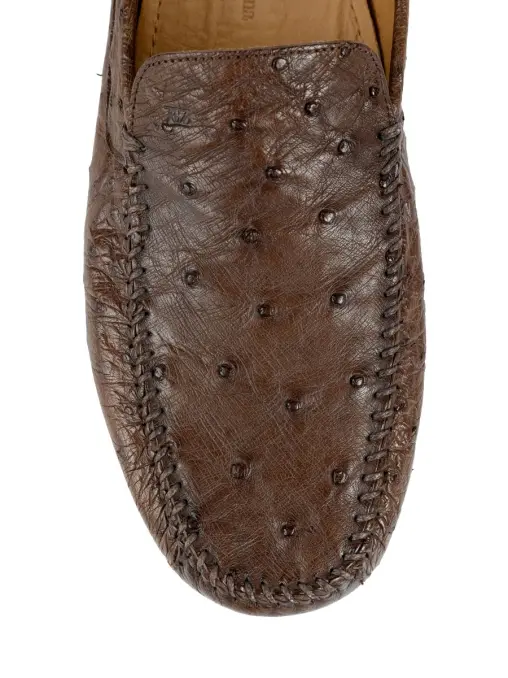 Мокасины из кожи страуса ZEGNA