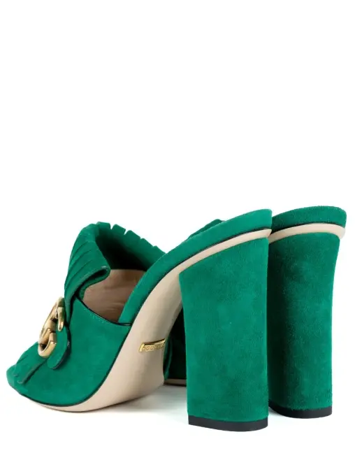 Мюли замшевые Marmont GUCCI