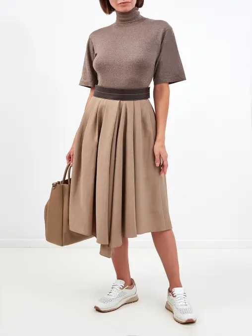 Юбка шерстяная BRUNELLO CUCINELLI