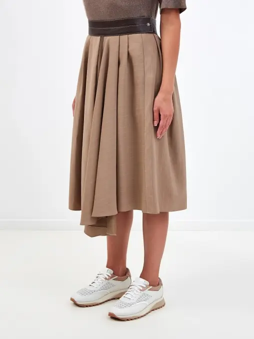 Юбка шерстяная BRUNELLO CUCINELLI