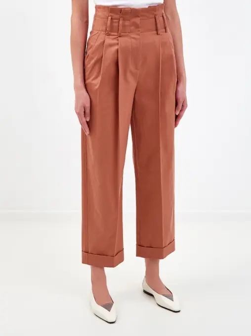 Брюки хлопковые BRUNELLO CUCINELLI