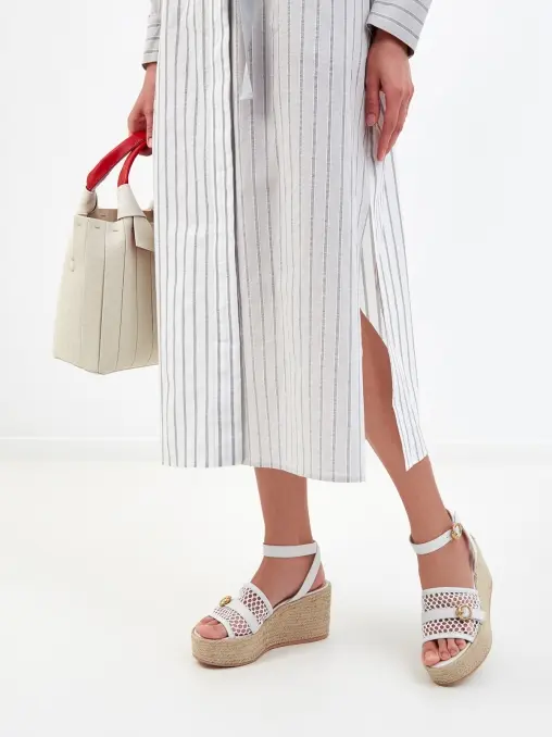Босоножки кожаные GIANVITO ROSSI