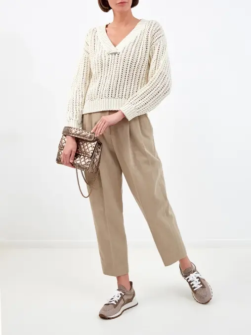 Джинсы хлопковые BRUNELLO CUCINELLI