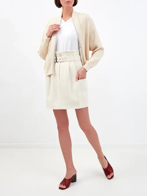 Юбка льняная BRUNELLO CUCINELLI
