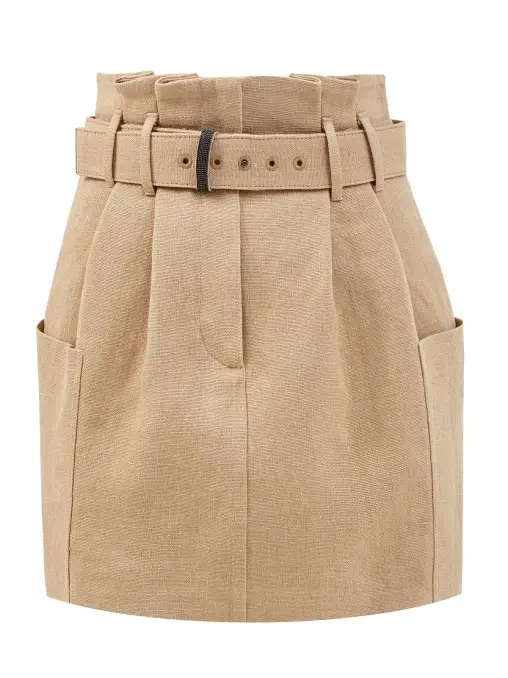 Юбка льняная BRUNELLO CUCINELLI