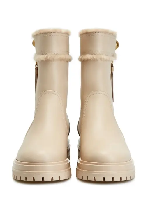 Ботинки кожаные GIANVITO ROSSI