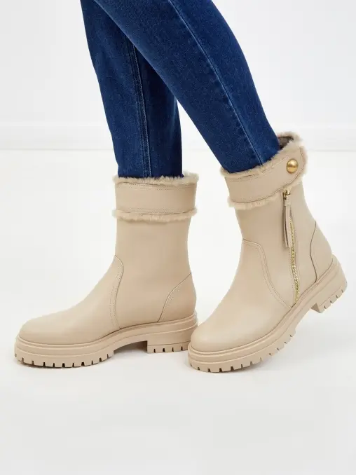 Ботинки кожаные GIANVITO ROSSI
