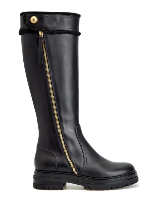 Сапоги кожаные GIANVITO ROSSI