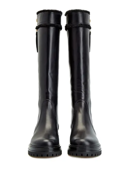 Сапоги кожаные GIANVITO ROSSI