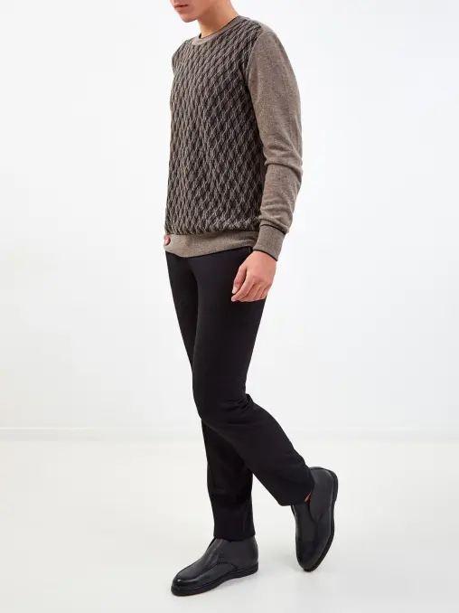 Брюки шерстяные BERTOLO LUXURY MENSWEAR