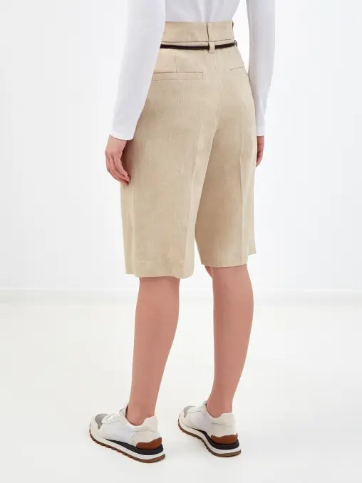 Шорты льняные BRUNELLO CUCINELLI