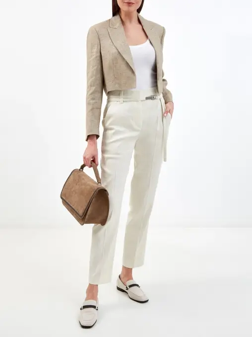 Брюки льняные BRUNELLO CUCINELLI