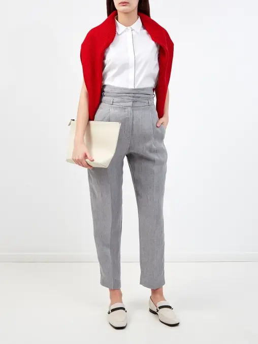 Брюки льняные BRUNELLO CUCINELLI