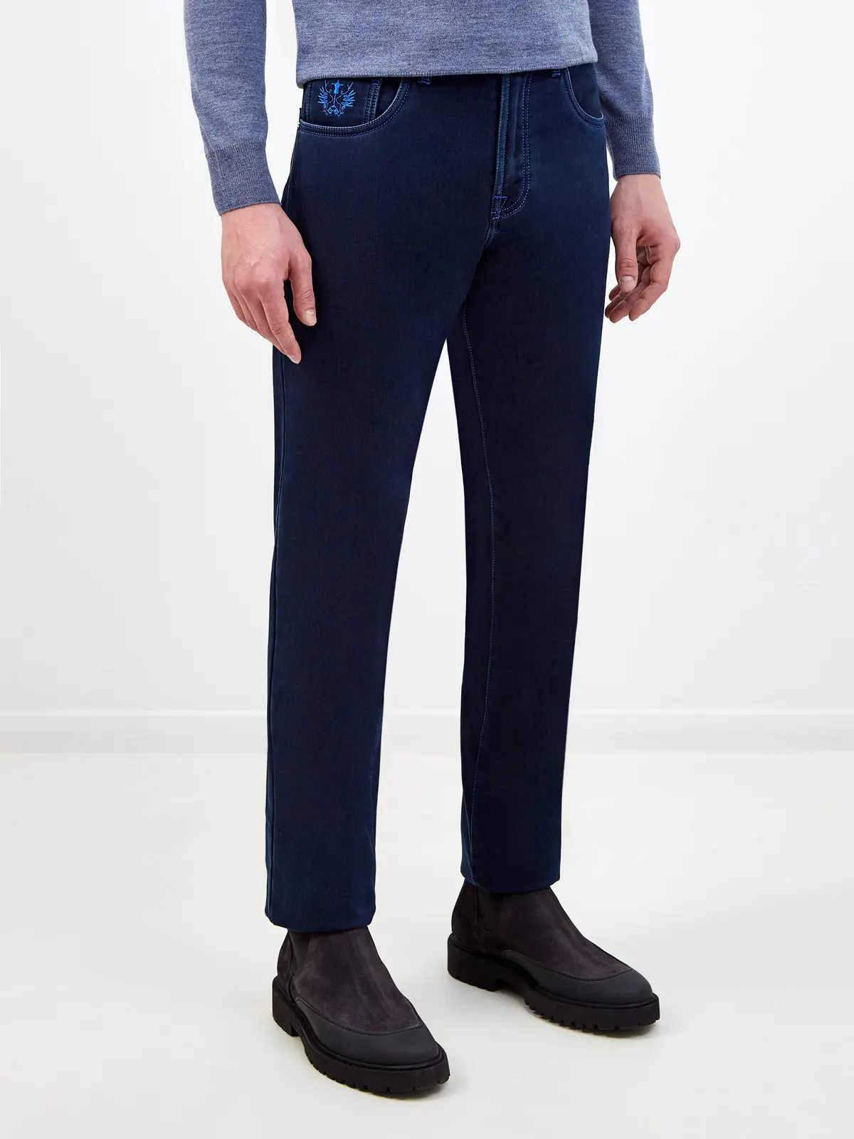 Джинсы Slim Fit хлопковые