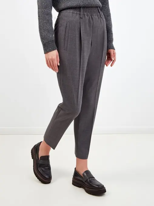 Брюки шерстяные BRUNELLO CUCINELLI