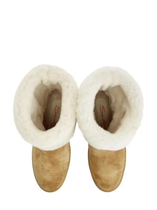 Полусапоги замшевые SANTONI