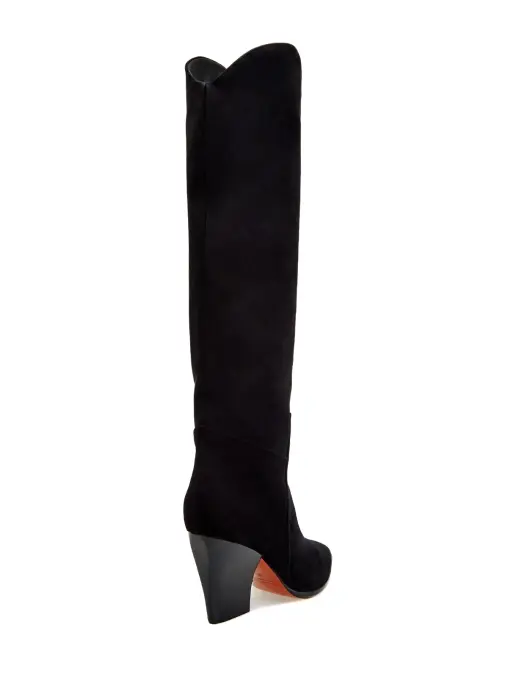 Сапоги замшевые SANTONI