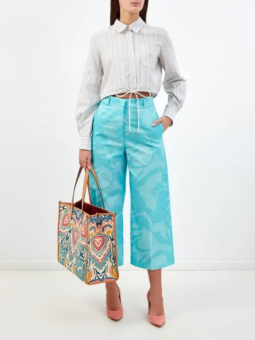 Брюки хлопковые ETRO