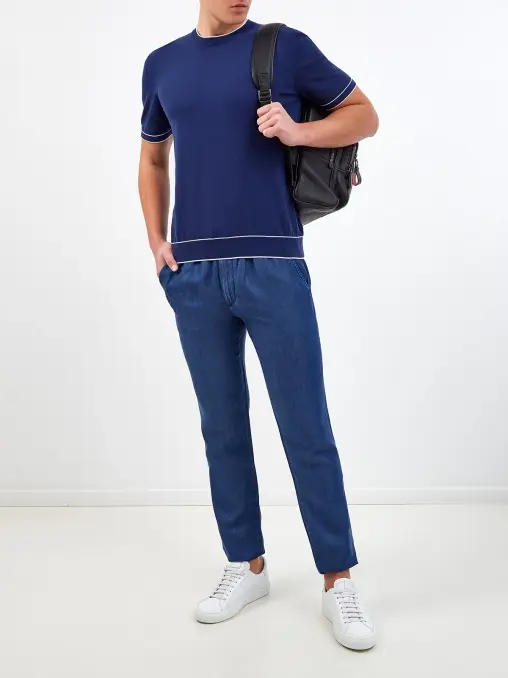 Джемпер хлопковый BERTOLO LUXURY MENSWEAR