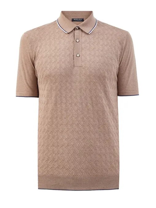 Поло хлопковое BERTOLO LUXURY MENSWEAR