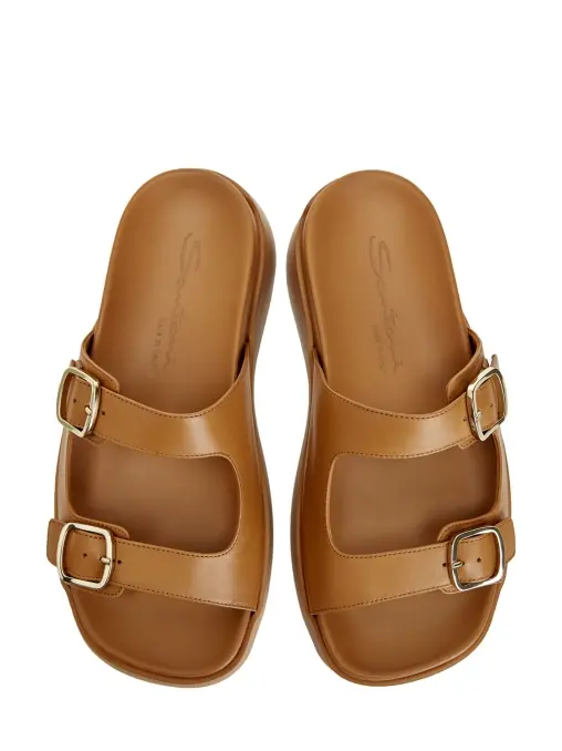 Шлепанцы кожаные SANTONI
