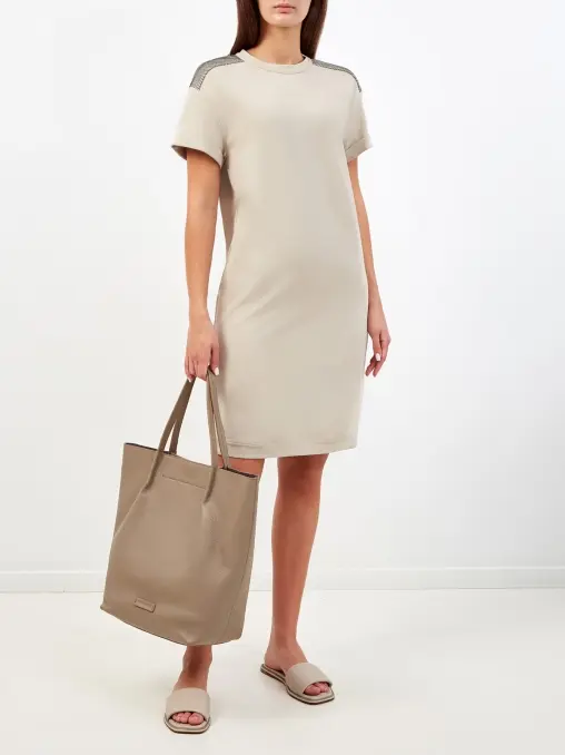 Платье хлопковое BRUNELLO CUCINELLI