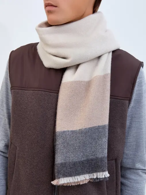 Шарф шерстяной BRUNELLO CUCINELLI