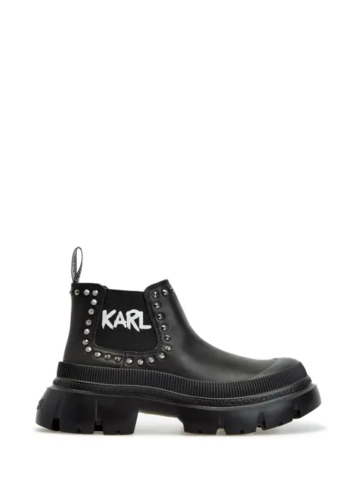 Ботинки кожаные KARL LAGERFELD